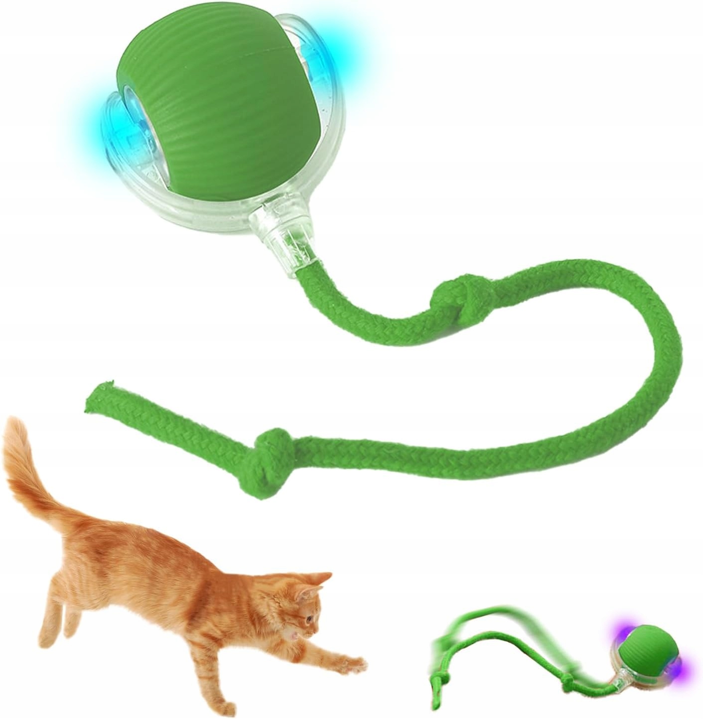 PIŁKA INTERAKTYWNA ELEKTRYCZNA DLA PSA KOTA ZABAWKA UCIEKAJĄCA ZWIERZĘTA