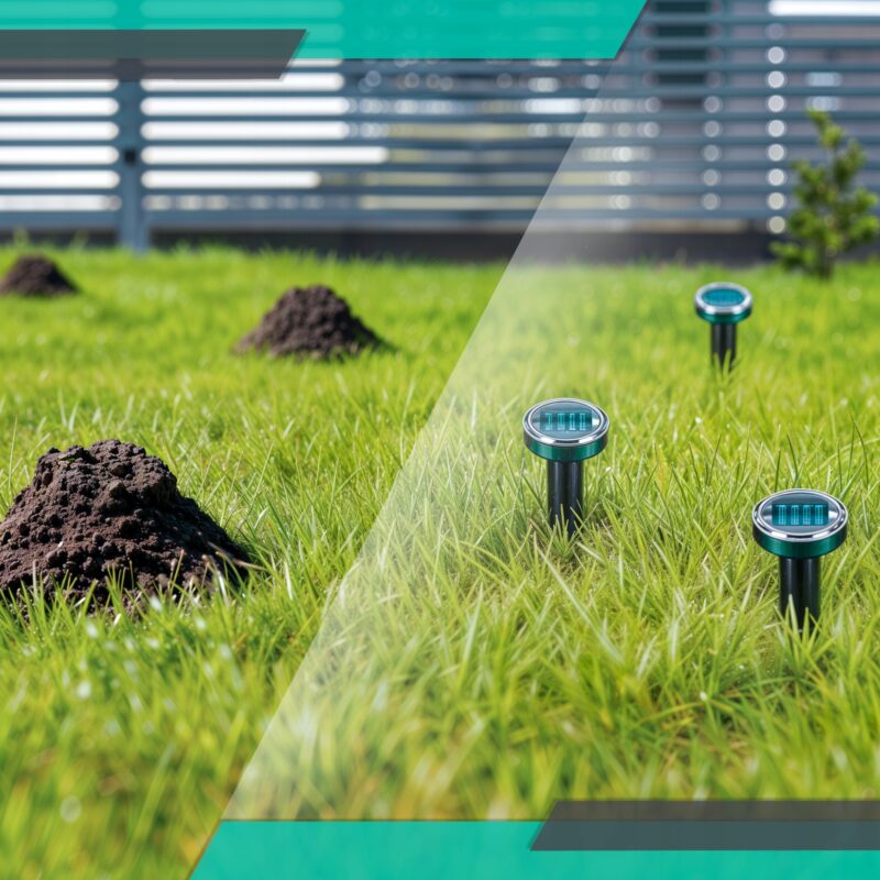  ODSTRASZACZ NA KRETY NORNICE KUNY MYSZY SOLARNY