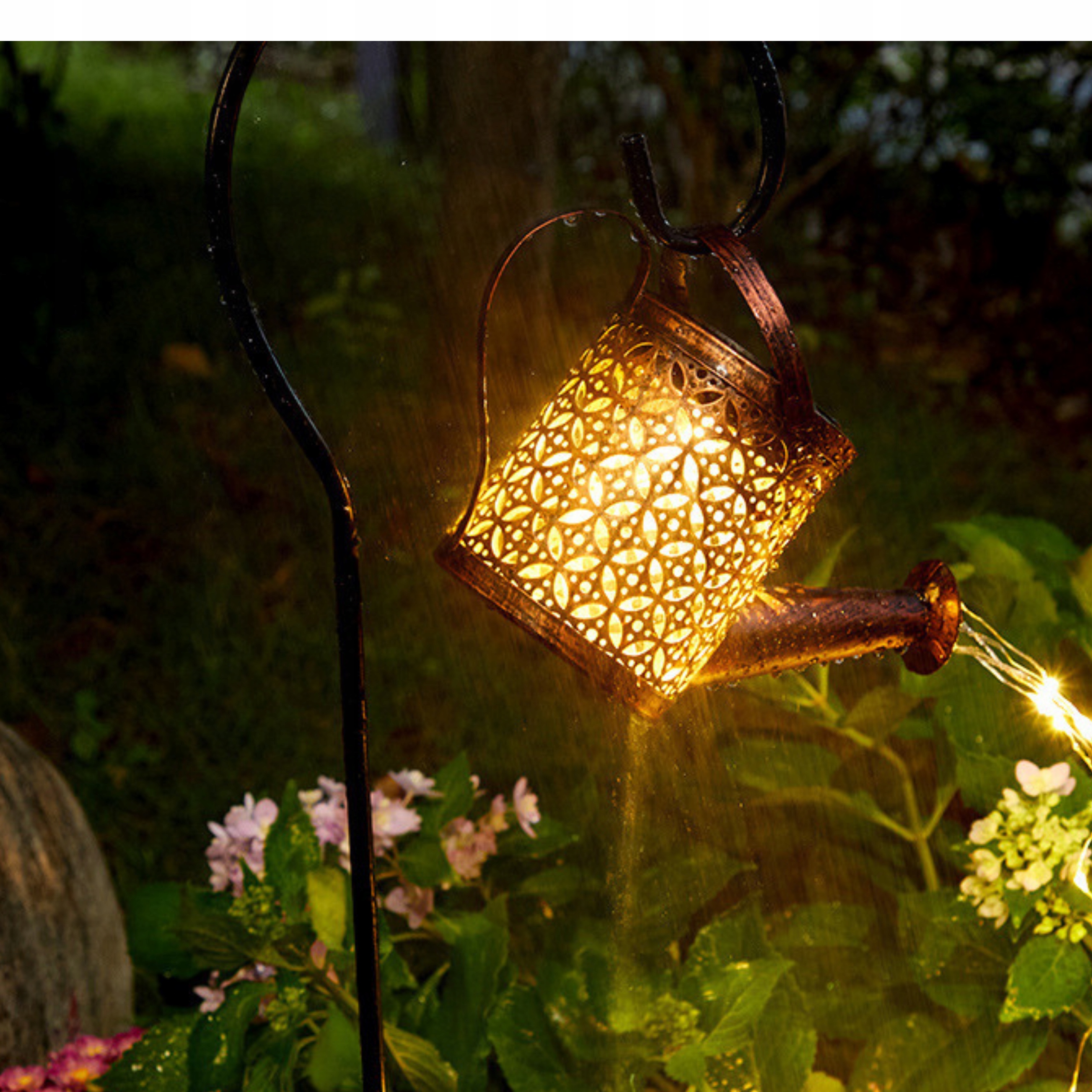 LAMPA SOLARNA OGRODOWA WBIJANA KONEWKA SOLAR LAMPKA DO OGRODU 80cm