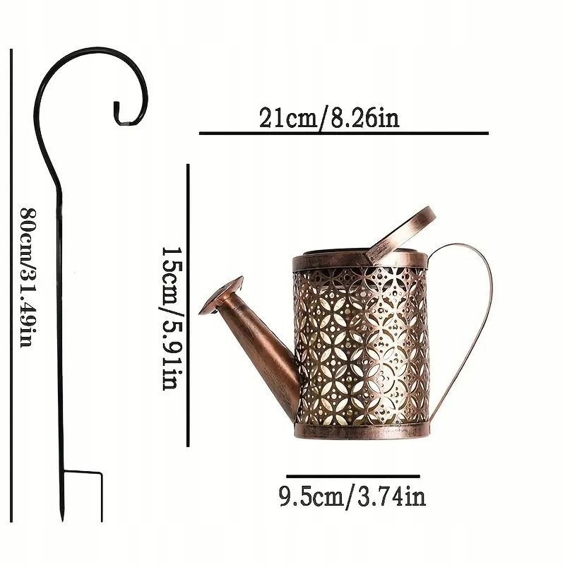 LAMPA SOLARNA OGRODOWA WBIJANA KONEWKA SOLAR LAMPKA DO OGRODU 80cm