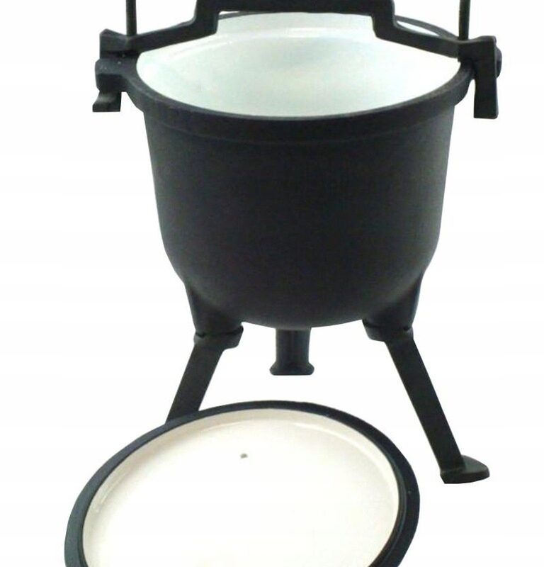 KOCIOŁEK NA GRILL OGNISKO ŻELIWNY GARNEK 