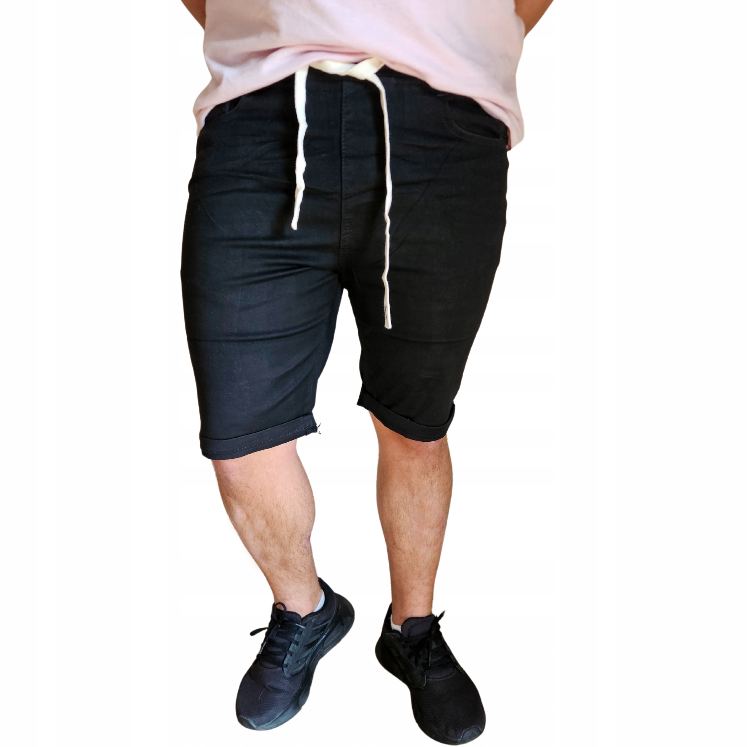 SPODENKI SPODNIE MĘSKIE KRÓTKIE SZORTY MĘSKIE BAWEŁNIANE KIESZENIE