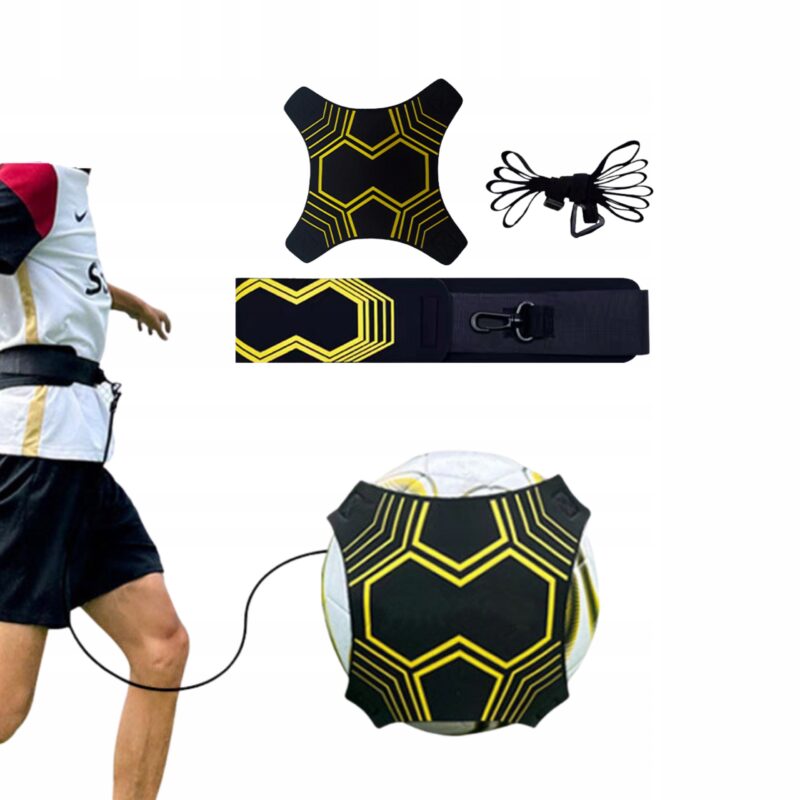 PAS TRENINGOWY DO PIŁKI NOŻNEJ REGULOWANY ĆWICZEŃ GUMA ĆWICZENIA TECHNIKI