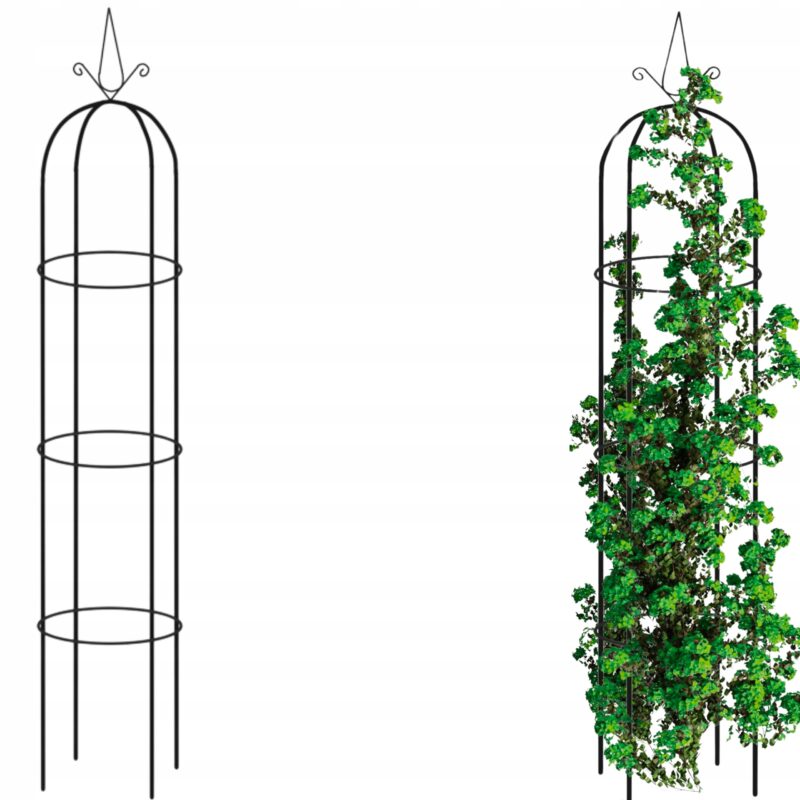 PERGOLA OGRODOWA TARASOWA METALOWA PODPORA DO RÓŻ PNĄCZY DZWON STOJAK 190CM