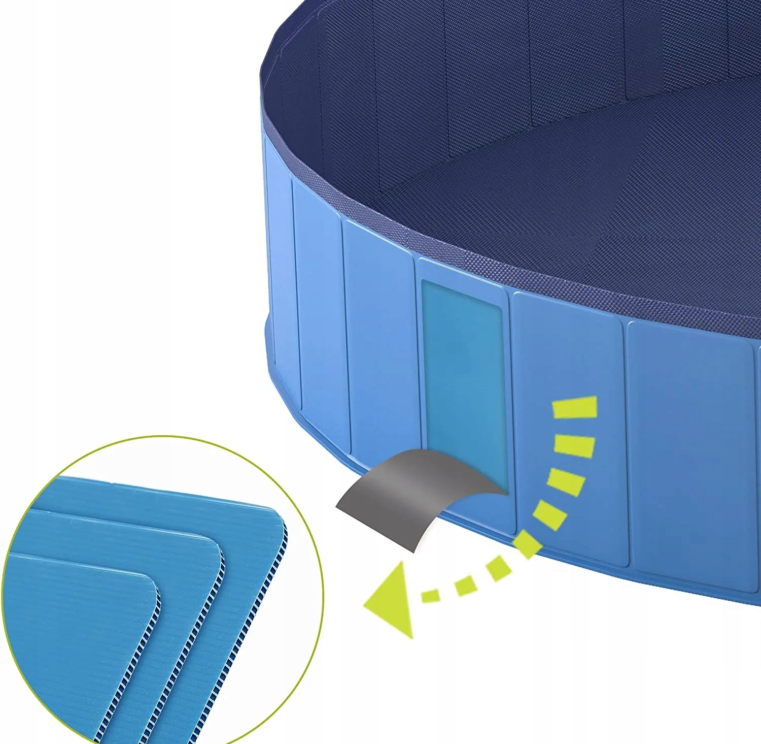 BASEN OGRODOWY DLA PSA ZWIERZĄTDUŻY DO OCHŁODY MYCIA SKŁADANY 120x 30 cm