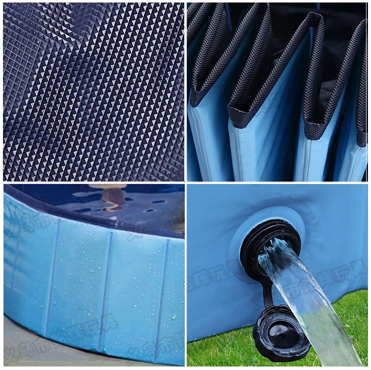 BASEN OGRODOWY DLA PSA ZWIERZĄTDUŻY DO OCHŁODY MYCIA SKŁADANY 120x 30 cm