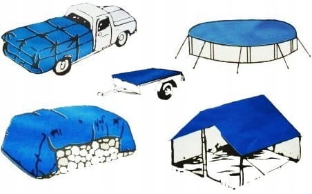 PLANDEKA WODOODPORNA GRUBA OKRYCIE PŁACHTA MROZOODPORNA