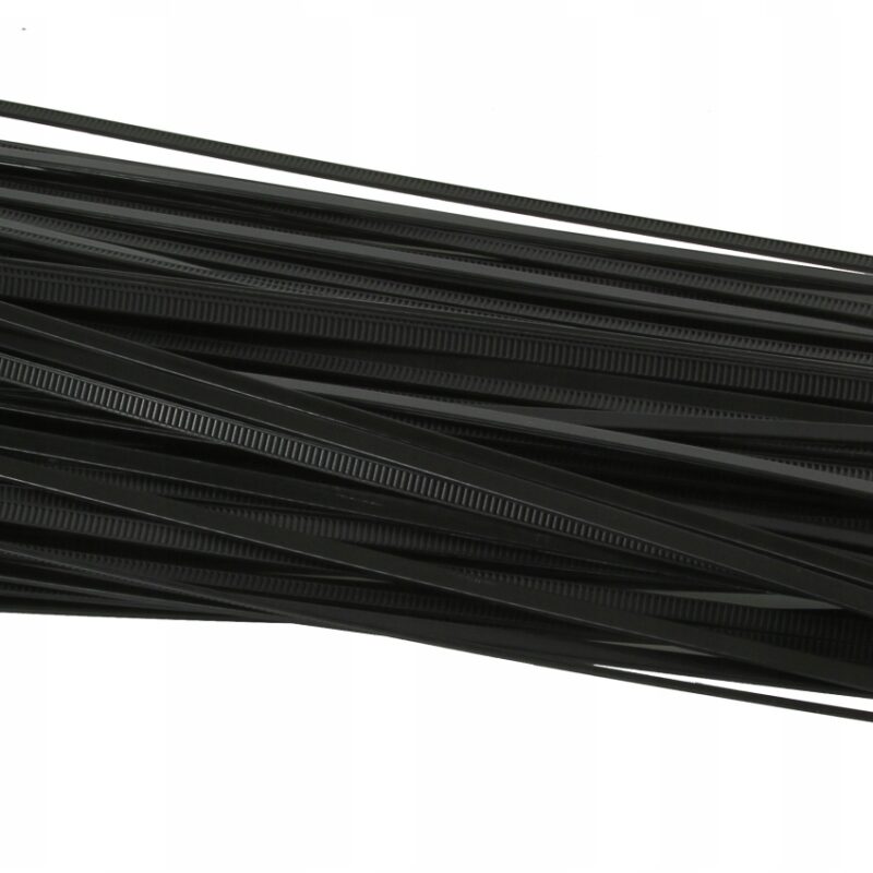 OPASKI KABLOWE CZARNE TRYTYTKI zestaw 100szt