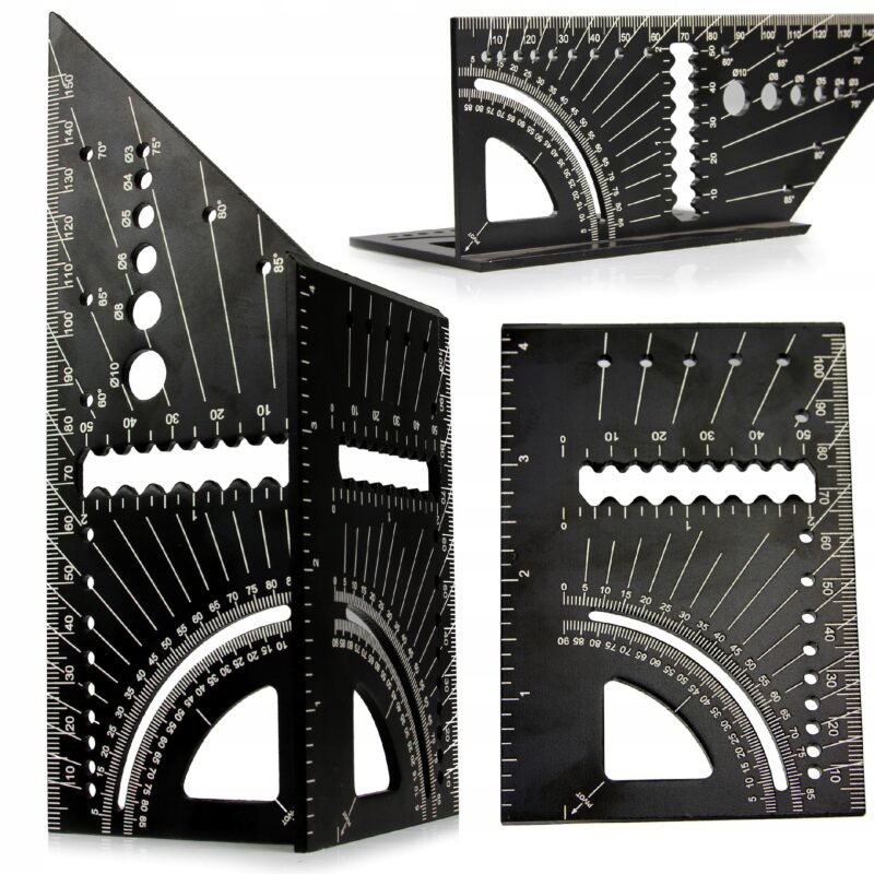 KĄTOWNIK STOLARSKI PRZESTRZENNY 3D ALUMINIOWY NARZĘDZIE POMIAROWE 170MM