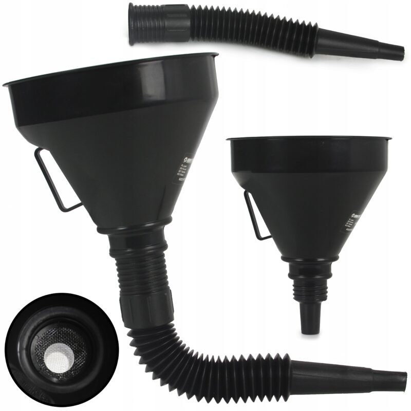 Lejek Plastikowy Do Paliwa Oleju Uniwersalny Elastyczna Końcówka