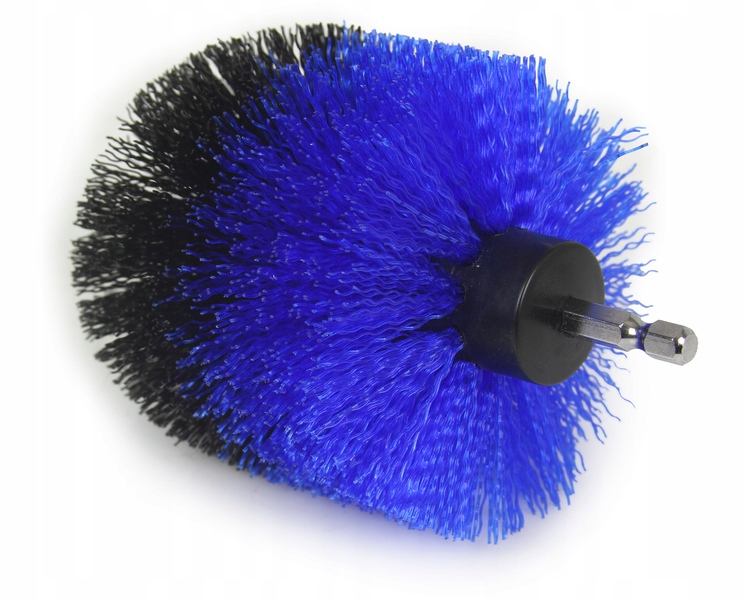 SZCZOTKI NYLONOWE NA WKRĘTARKĘ ZESTAW 3SZT DO CZYSZCZENIA TAPICERKI