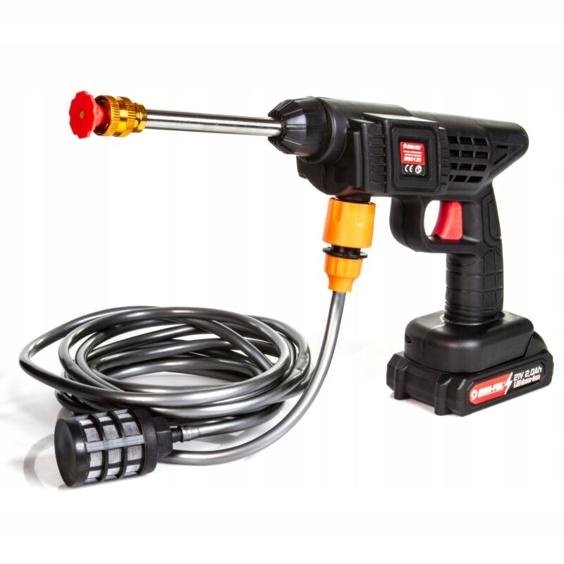 MYJKA CIŚNIENIOWA AKUMULATOROWA 30BAR BEZPRZEWODOWA MOCNA ZESTAW DYSZE 11el