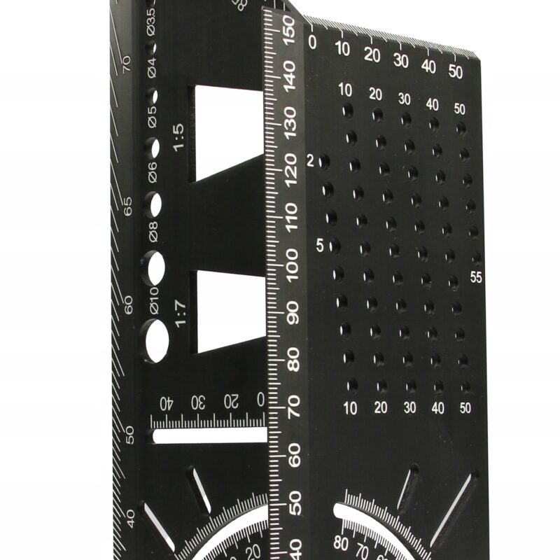 KĄTOWNIK STOLARSKI PRZESTRZENNY 3D ALUMINIOWY NARZĘDZIE POMIAROWE 170MM