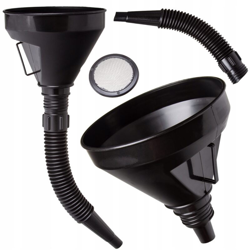 LEJEK PLASTIKOWY DO PALIWA OLEJU UNIWERSALNY ELASTYCZNA KOŃCÓWKA AUTO