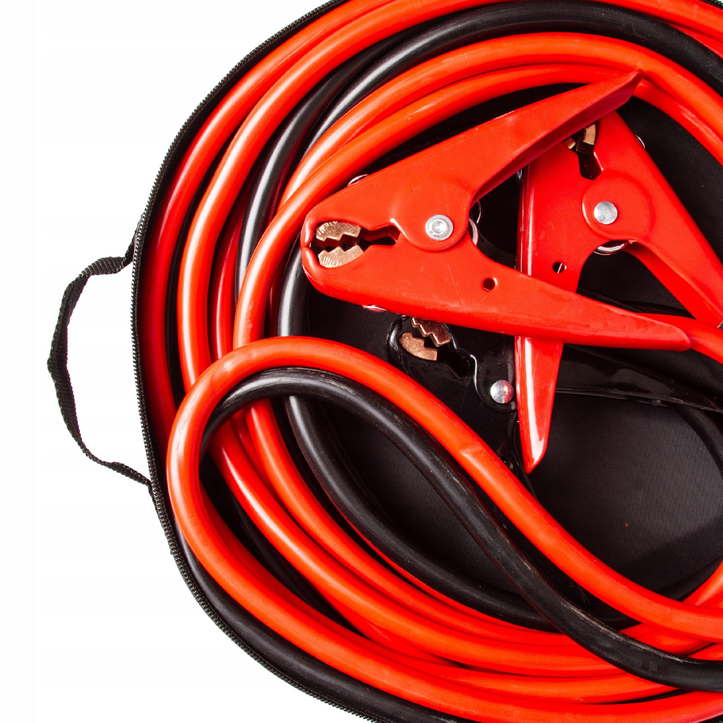 PRZEWODY ROZRUCHOWE 35MM² 1200A 4,5M KABLE STARTOWE MOCNE ZACISKI AUTO