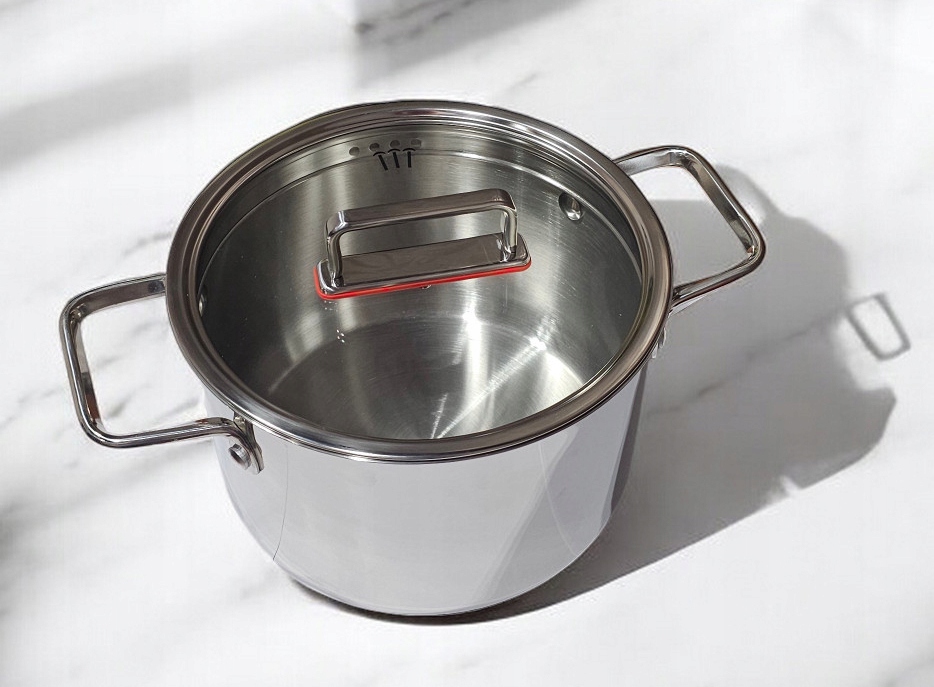 ZESTAW GARNKÓW PREMIUM STAL NIERDZEWNA PATELNIA AKCESORIA INDUKCJA 15el