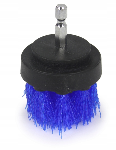 SZCZOTKI NYLONOWE NA WKRĘTARKĘ ZESTAW 3SZT DO CZYSZCZENIA TAPICERKI