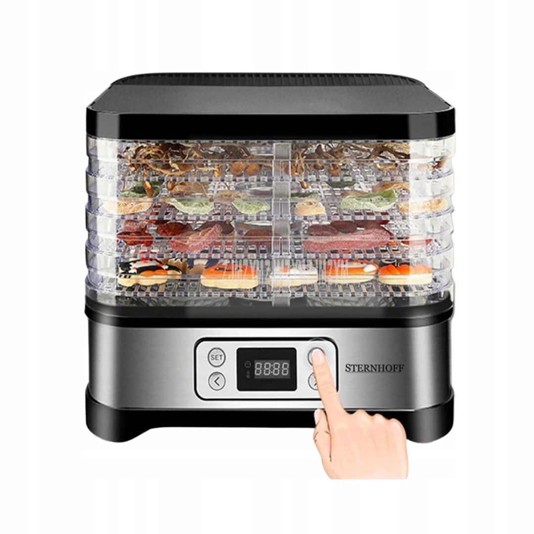 SUSZARKA DO GRZYBÓW OWOCÓW WARZYW SPOŻYWCZA 600W 5 SIT REGULACJA TEMPERATUR