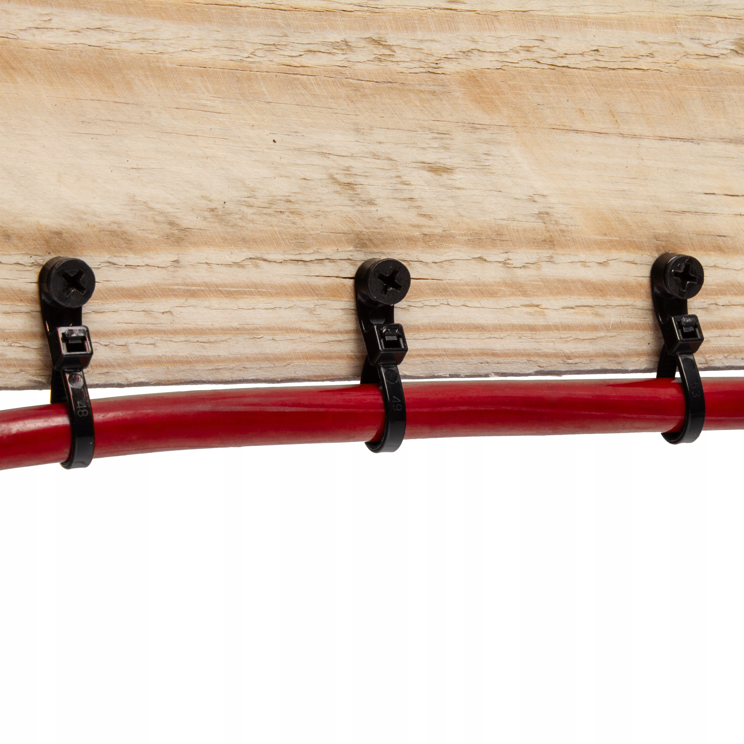 OPASKI KABLOWE ZACISKOWE 4,5x200MM 100 SZT NYLONOWE CZARNE TRYTYTKI UV