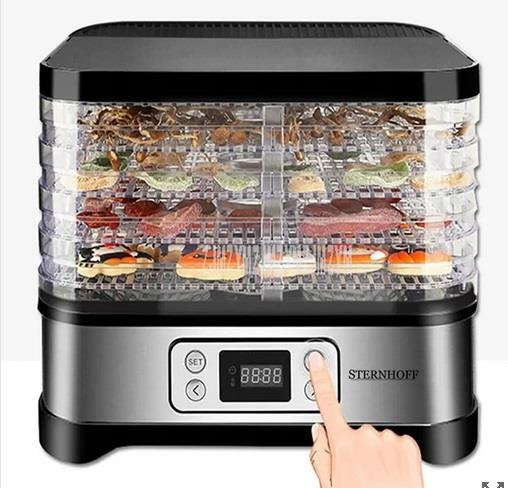 SUSZARKA DO GRZYBÓW OWOCÓW WARZYW SPOŻYWCZA 600W 5 SIT REGULACJA TEMPERATUR
