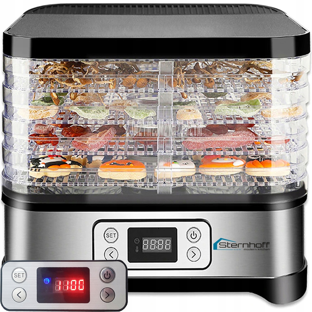 SUSZARKA DO GRZYBÓW OWOCÓW WARZYW SPOŻYWCZA 600W 5 SIT REGULACJA TEMPERATUR