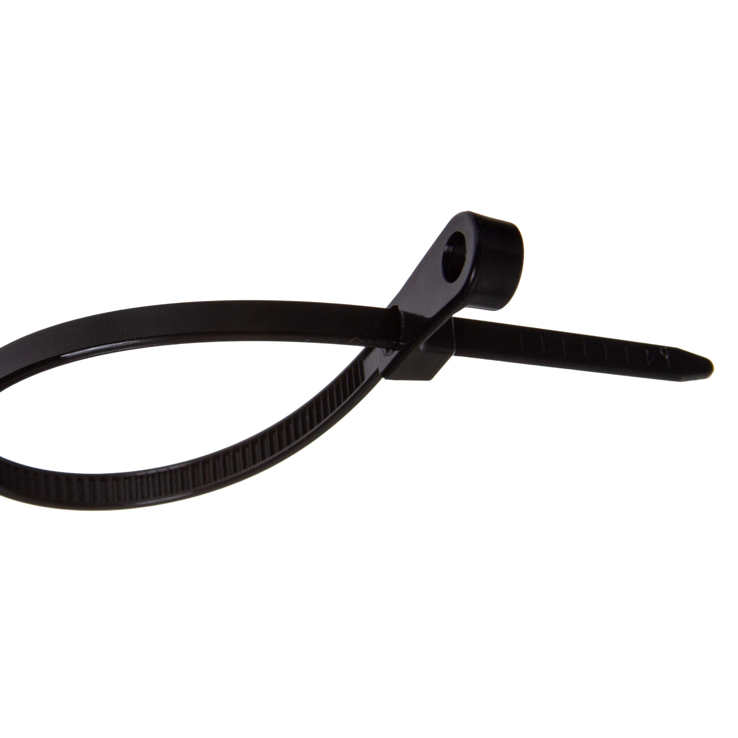 OPASKI KABLOWE ZACISKOWE 4,5x200MM 100 SZT NYLONOWE CZARNE TRYTYTKI UV