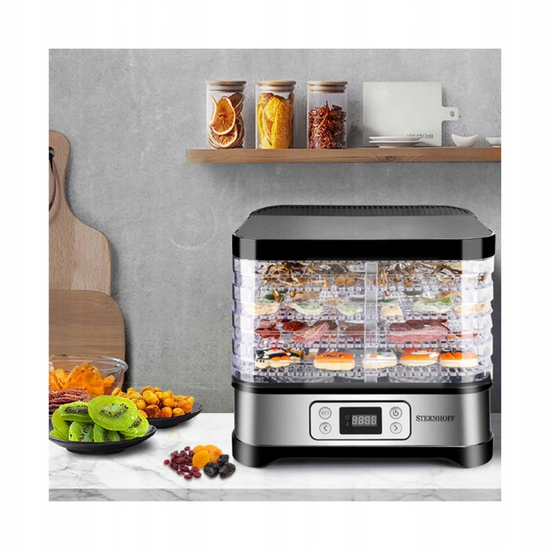 SUSZARKA DO GRZYBÓW OWOCÓW WARZYW SPOŻYWCZA 600W 5 SIT REGULACJA TEMPERATUR