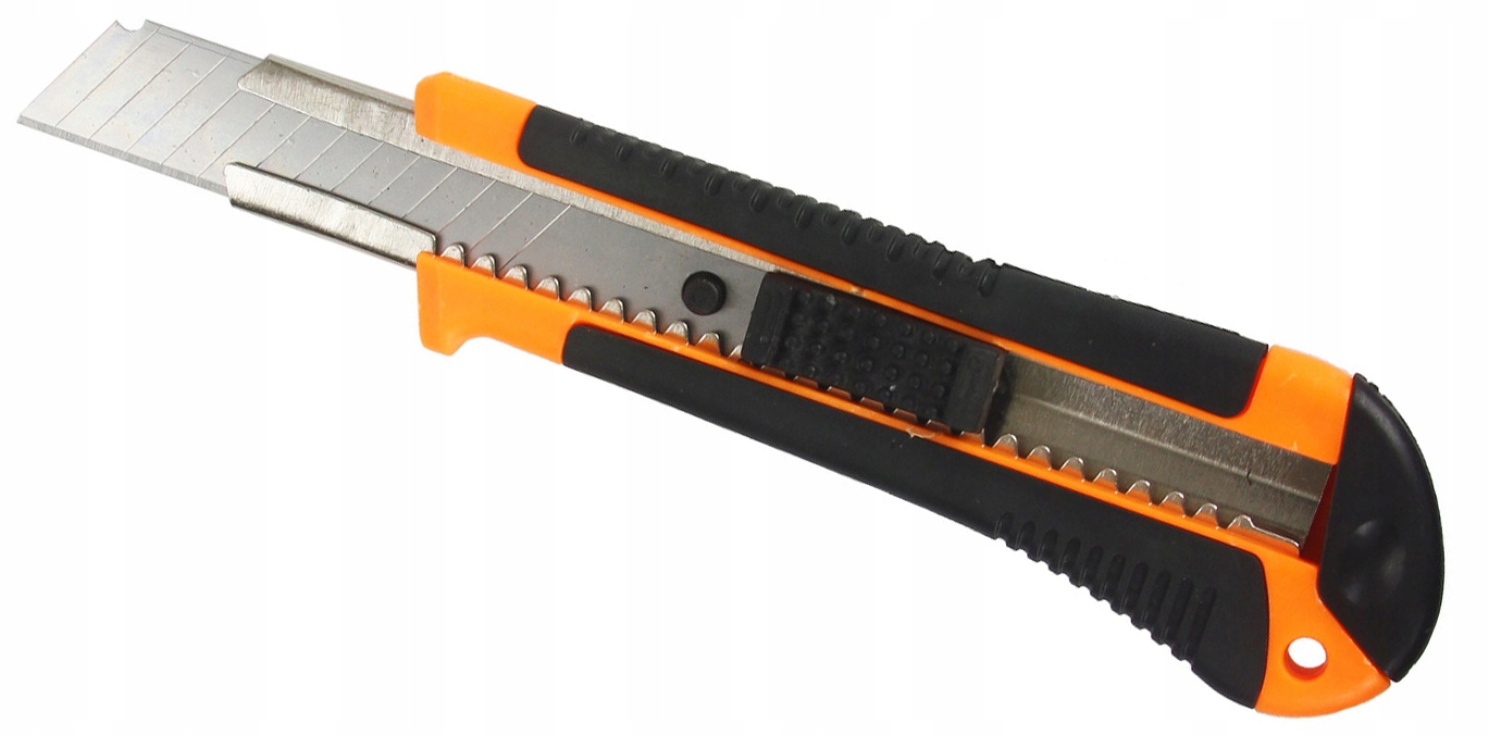 NÓŻ TAPETOWY 18MM OSTRZE ŁAMANE NOŻYK DO TAPET OBUDOWA ABS MOCNY