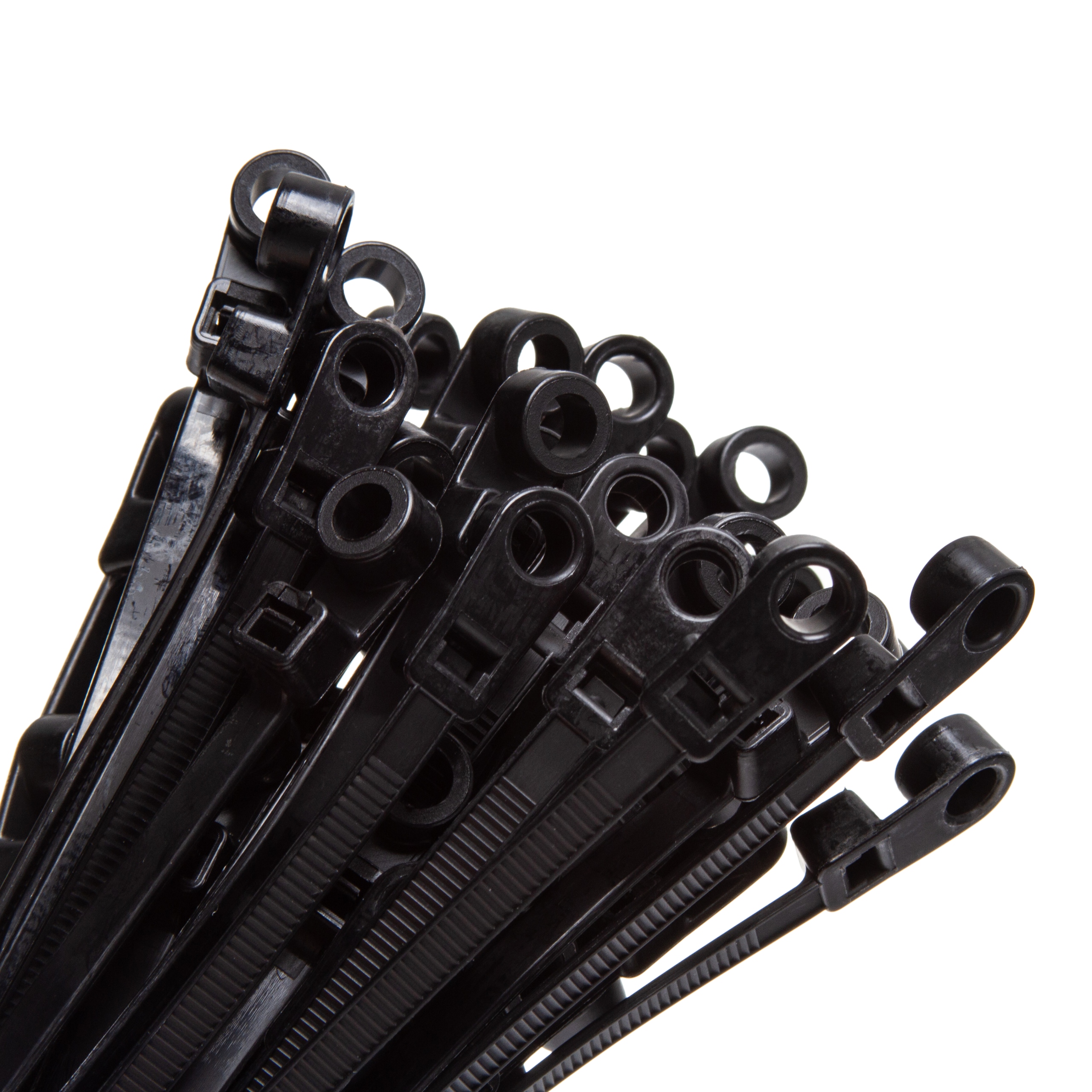 OPASKI KABLOWE ZACISKOWE 4,5x200MM 100 SZT NYLONOWE CZARNE TRYTYTKI UV