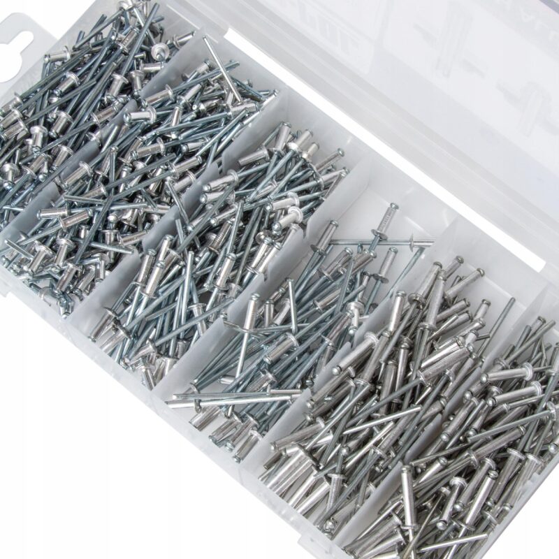 NITY ALUMINIOWE ZRYWALNE ZESTAW NITÓW do NITOWNICA RĘCZNA 3.2 x 500szt