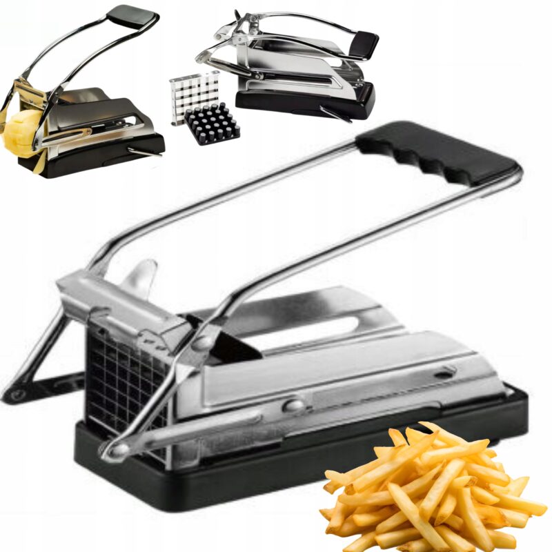 SZATKOWNICA DO FRYTEK ZIEMNIAKÓW KRAJALNICA RĘCZNA STALOWA PRASKA DO WARZYW