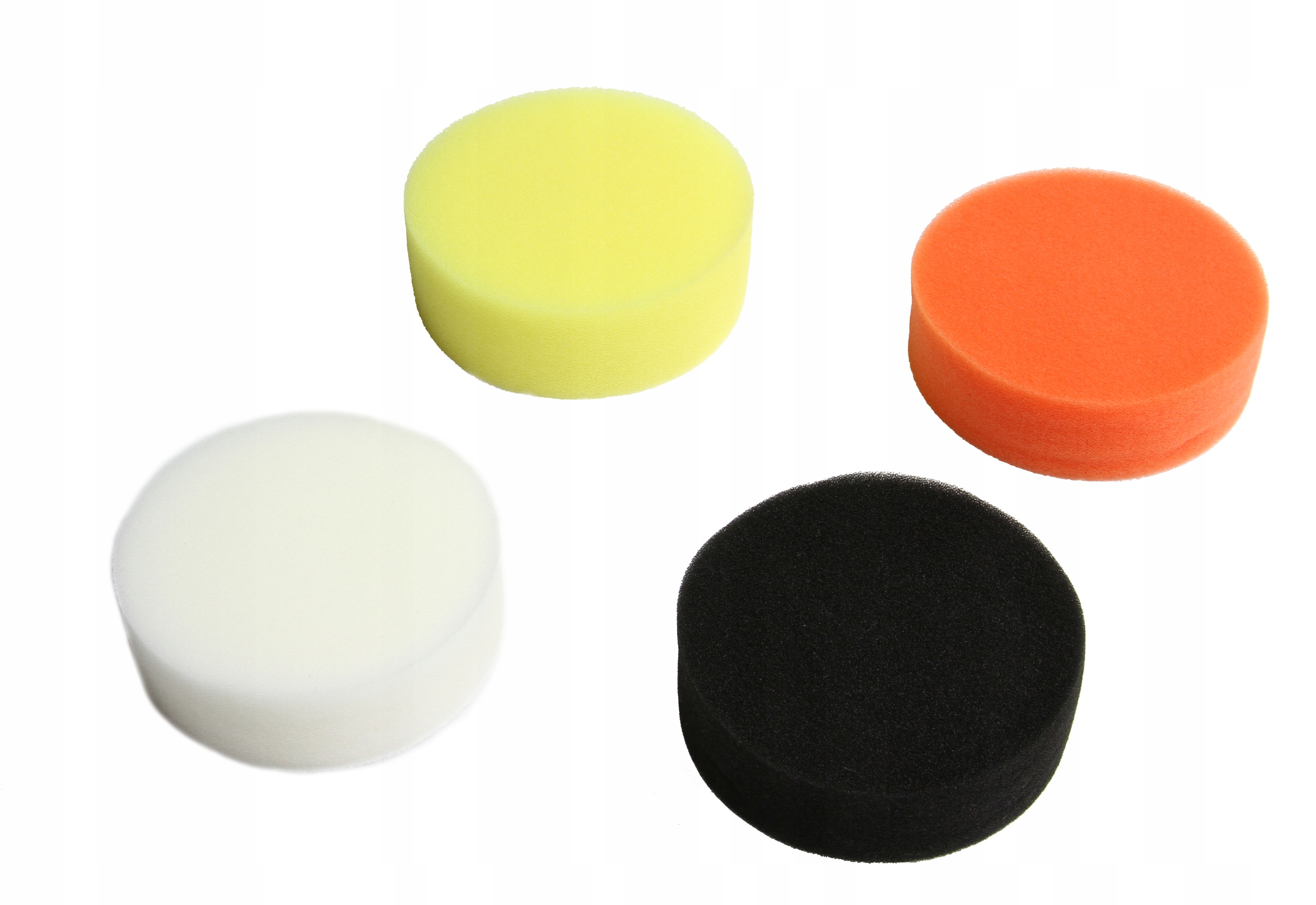 PADY POLERSKIE GĄBKI ZESTAW 11el 80mm NA WIERTARKĘ POLEROWANIE AUTA