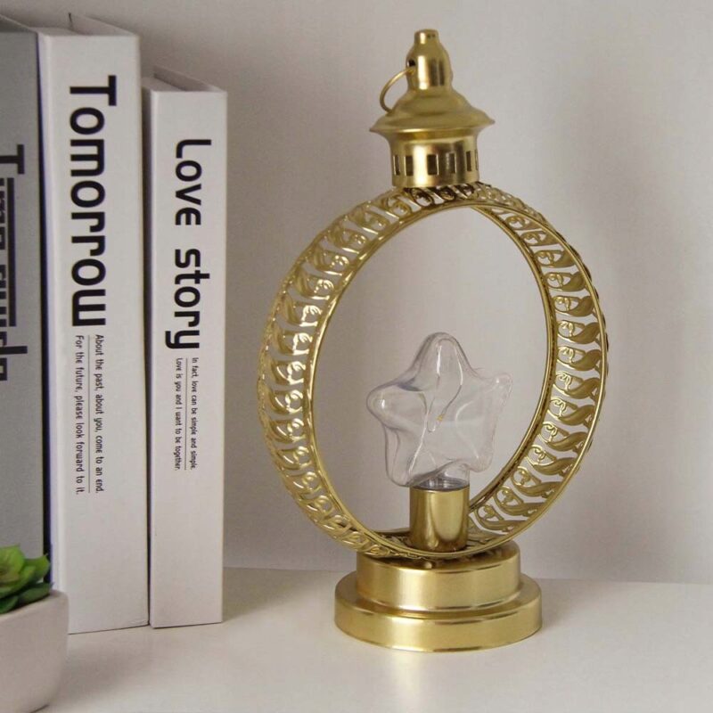 LAMPA DEKORACYJNA ZŁOTA LED  NA BATERIE ŚWIĄTECZNA OZDOBNA