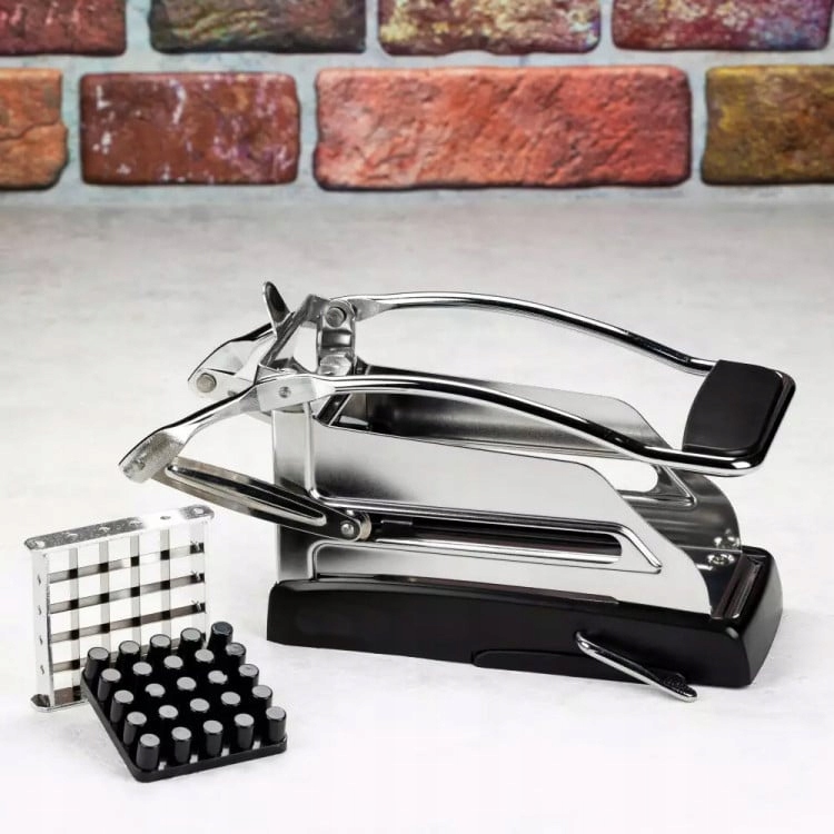 SZATKOWNICA DO FRYTEK ZIEMNIAKÓW KRAJALNICA RĘCZNA STALOWA PRASKA DO WARZYW