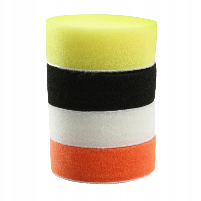 PADY POLERSKIE GĄBKI ZESTAW 11el 80mm NA WIERTARKĘ POLEROWANIE AUTA