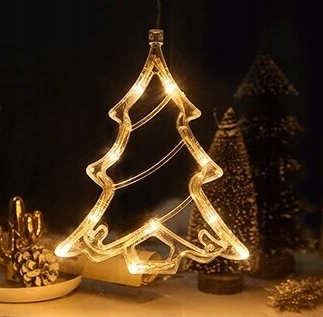 LAMPKA LED ŚWIĄTECZNA CHOINKA NA BATERIE OZDOBA BOŻONARODZENIOWA LED GRATIS
