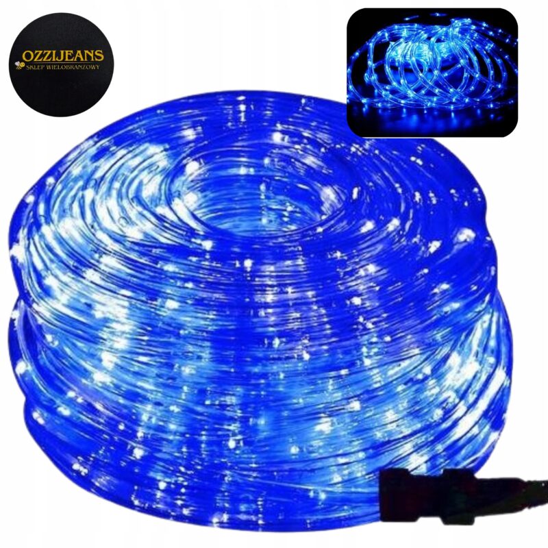WĄŻ ŚWIETLNY LED LAMPKI CHOINKOWE ZEWNĘTRZNY MOCNY 1200 LED 50m