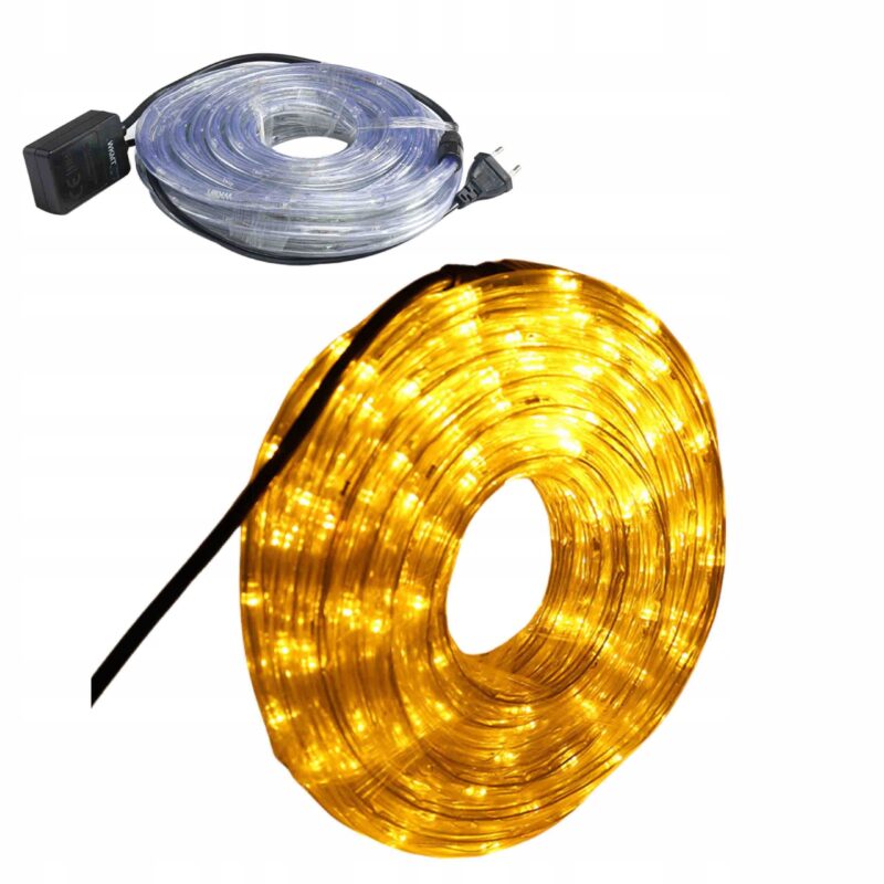 WĄŻ ŚWIETLNY LED LAMPKI CHOINKOWE ZEWNĘTRZNY MOCNY 1200 LED 50m 