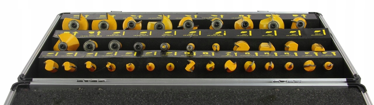 FREZY KSZTAŁTOWE ŁOŻYSKOWANE DO DREWNA 35EL TRZPIEŃ 8MM ZESTAW WLEP GRATIS