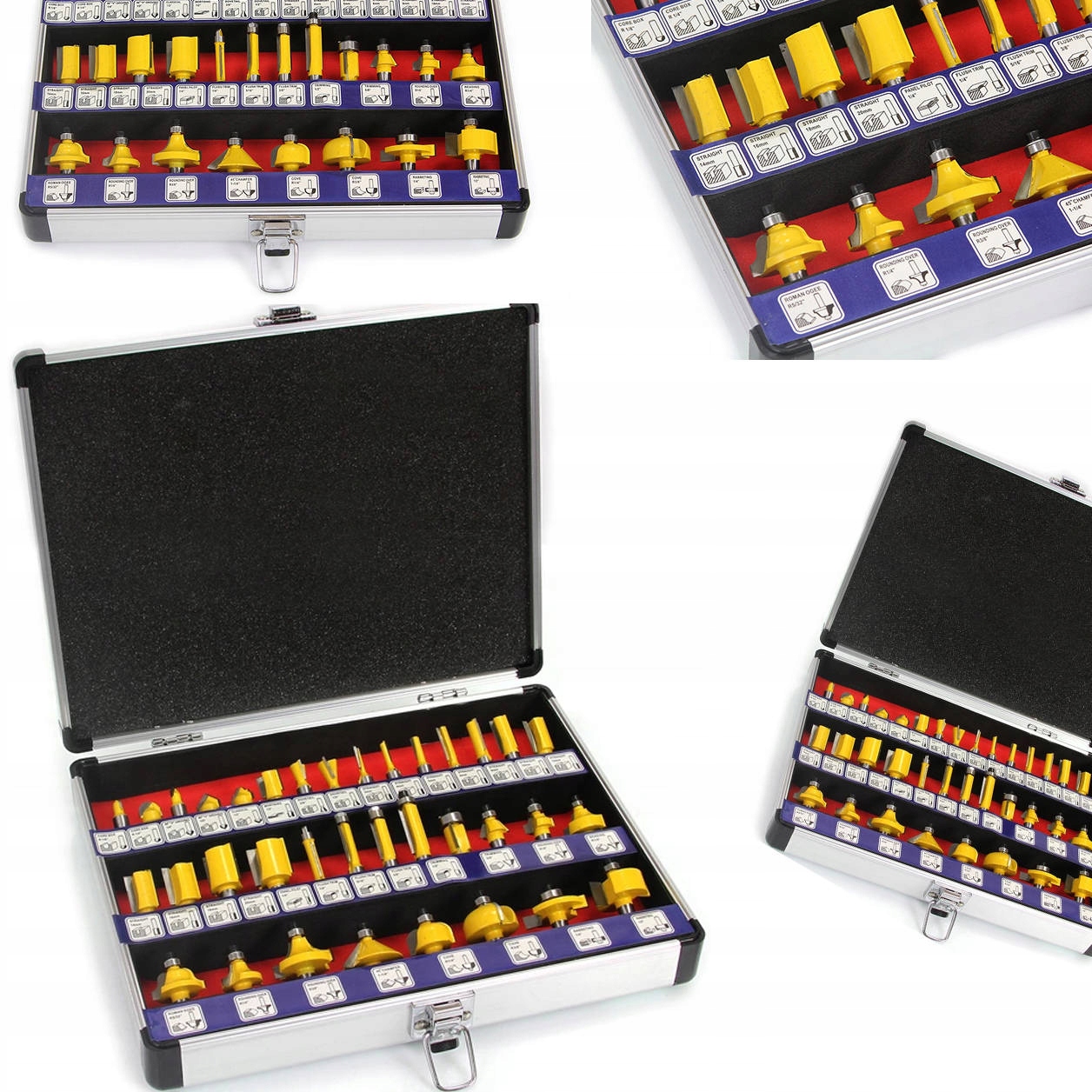 FREZY KSZTAŁTOWE ŁOŻYSKOWANE DO DREWNA 35EL TRZPIEŃ 8MM ZESTAW WLEP GRATIS