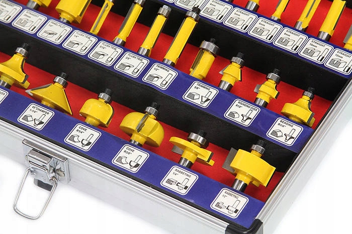 FREZY KSZTAŁTOWE ŁOŻYSKOWANE DO DREWNA 35EL TRZPIEŃ 8MM ZESTAW WLEP GRATIS