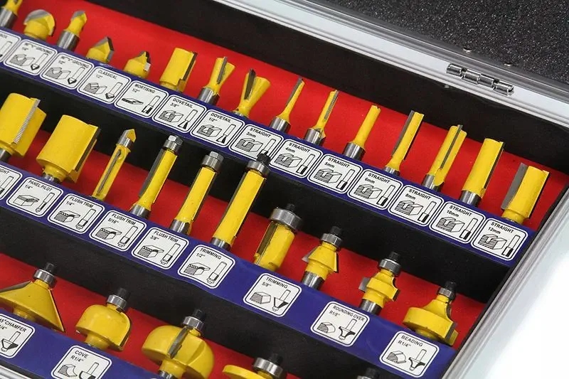 FREZY KSZTAŁTOWE ŁOŻYSKOWANE DO DREWNA 35EL TRZPIEŃ 8MM ZESTAW WLEP GRATIS