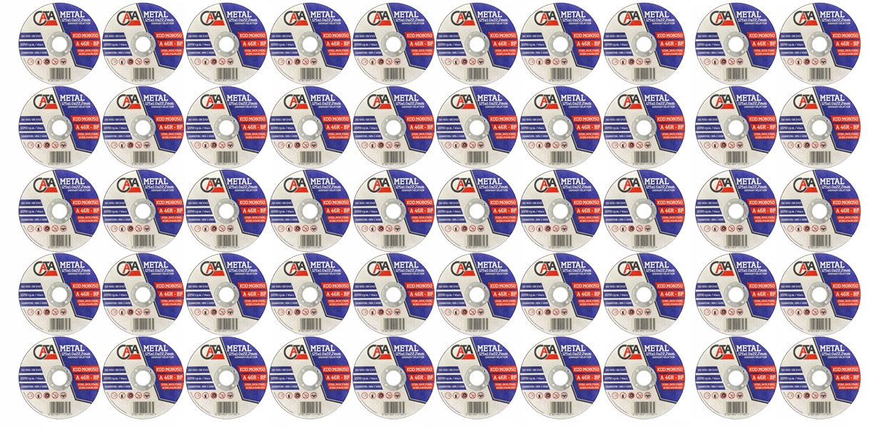 50SZT TARCZA TNĄCA DO METALU INOX 125X1,2X22,2 CIENKA DO STALI PRO GRATIS