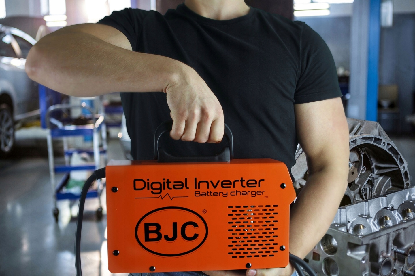 ŁADOWARKA AKUMULATORA BJC PROSTOWNIK INWERTEROWY Z ROZRUCHEM 400A 12V 24V