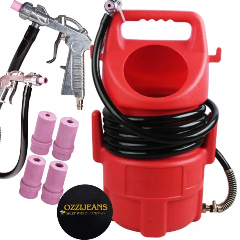 PIASKARKA PNEUMATYCZNA SYFONOWA 10L PISTOLET DO PIASKOWANIA CZYSZCZENIA