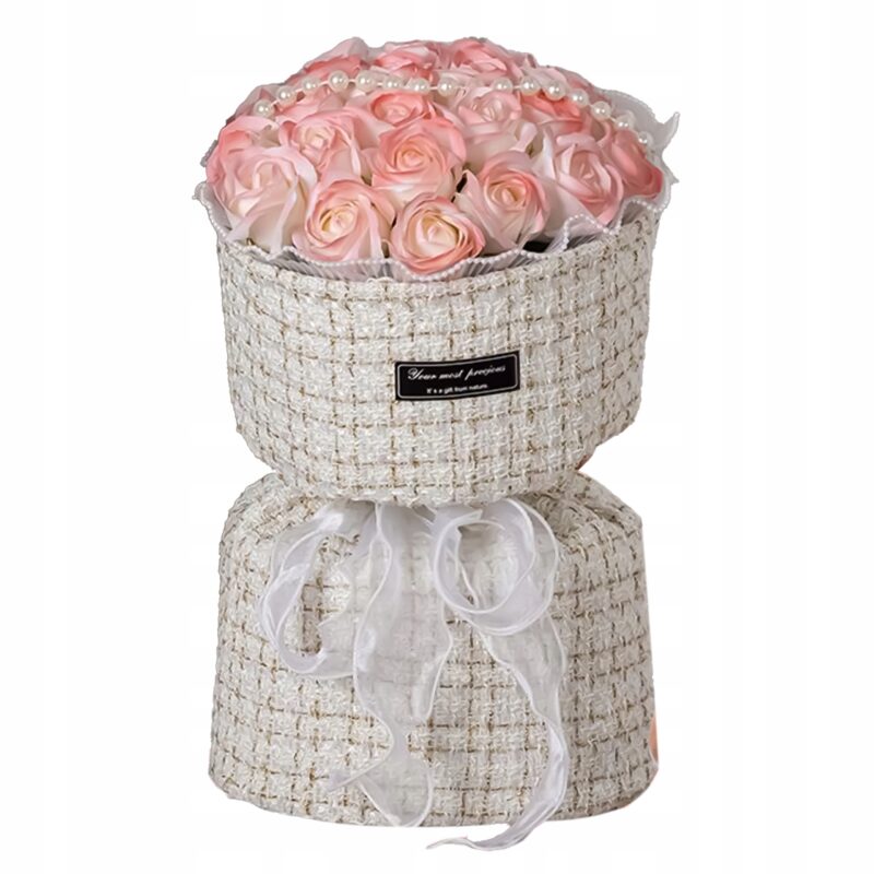 MYDLANE RÓŻE RÓŻOWE LED ZESTAW NA WALENTYNKI DZIEŃ KOBIET PREZENT URODZINY