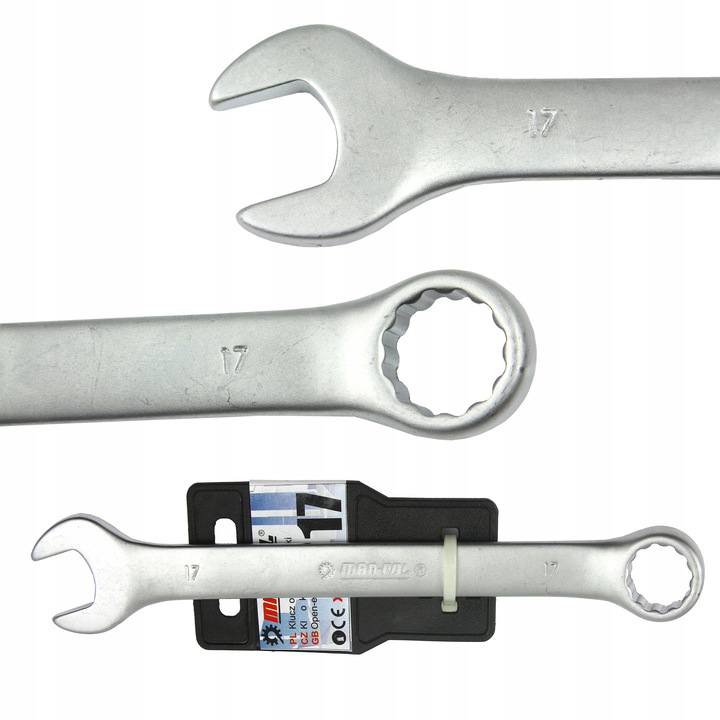 Klucz Płasko-oczkowy 17 Mm Crv Płaski Oczkowy