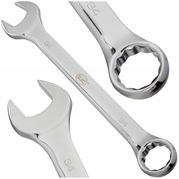 Klucz Płasko Oczkowy 34mm Stal Crv Klucz Płasko-oczkowy Wygięty Do Maszyn