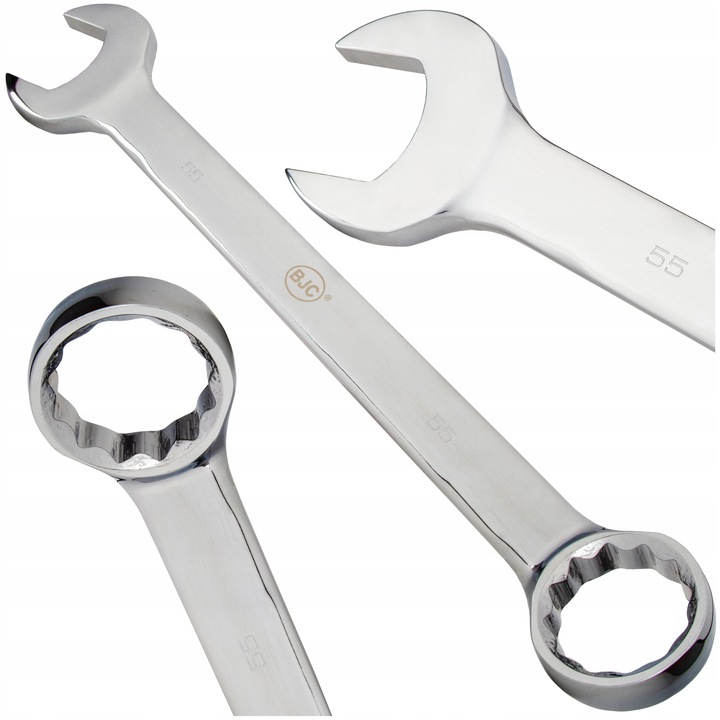 Klucz Płasko Oczkowy 55mm Stal Crv Klucz Płasko-oczkowy Wygięty Do Maszyn