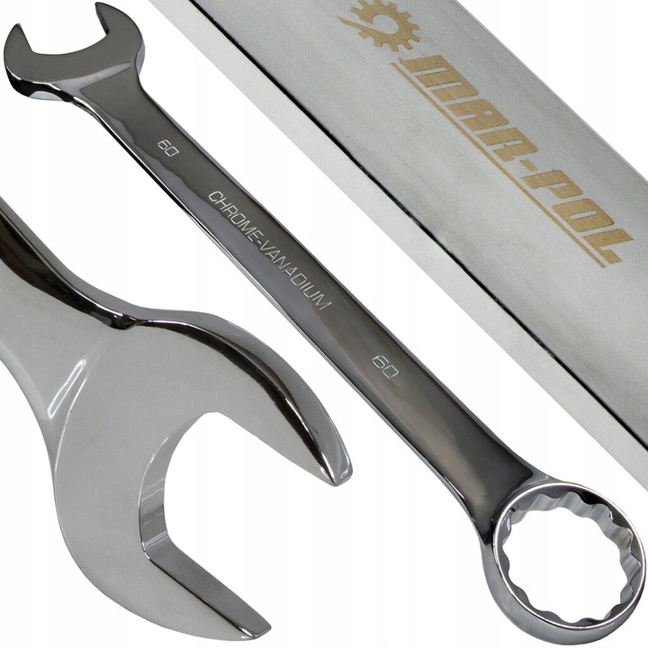 Klucz Płasko Oczkowy 60mm Klucz Plaskooczkowy 60mm Długi Polerowany Crv